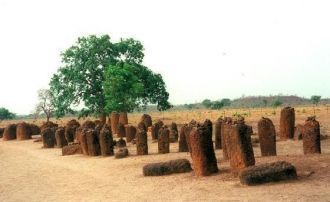 Каменные круги Сенегамбии расположены на