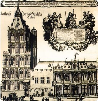 Кёльнская ратуша, 1655 год.