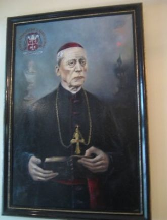 Картина священника Литвы в сакральном му