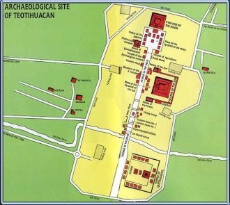 Археологический план Теотихуакана