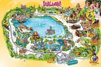 Карта парка «Фиабиландия».