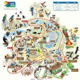 Карта парка птиц.