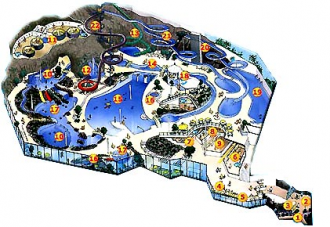 Схема аквапарка Серена.