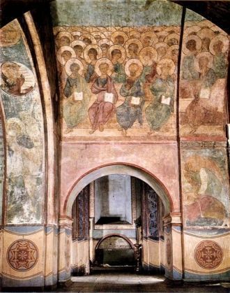 От первоначальных фресок Успенского собо