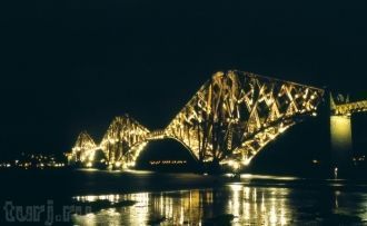 Мост Форт-Брилж ночью