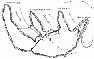 Карта Мангуп-Кале.Для обороны пещерного 