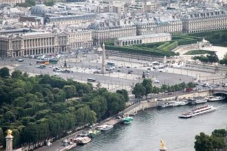 Площадь Согласия в Париже. Обзорное фото