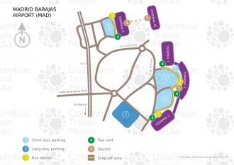 Карта аэропорта Мадрди-Барахас им. Адоль