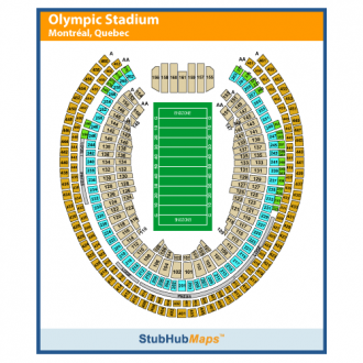 Схема расположения мест на стадионе.