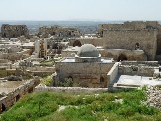 Мечеть Авраама внутри цитадели Алеппо. и