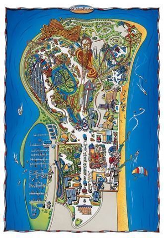 Карта парка Cedar Point.