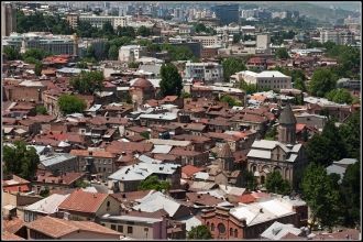 Старый Тбилиси, вид сверху