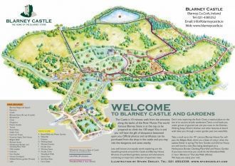 План замка и парка Бларни.