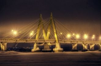 Мост Миллениум ночью