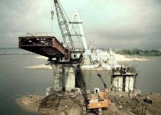 Строительство моста Миллениум