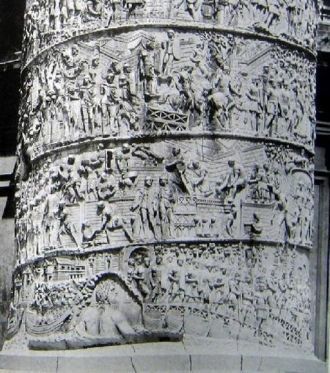 Фрагмент барельефа на колонне Траяна.