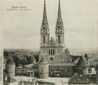 Загребский собор. Фото начала 20 века.
