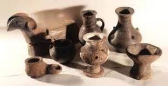 Керамические изделия, найденные при раск
