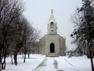 Церковь Канач Жам зимой.