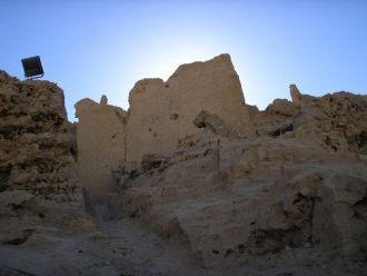 Руины Шали. Стены города выложены из сме