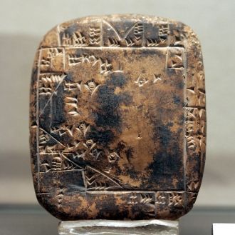 Глиняная таблица с клинописным письмом