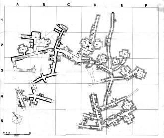 Карта катакомб Рима.