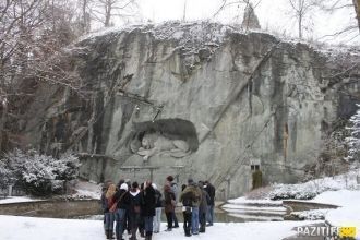 Знаменитый во всём мире памятник Люцерна
