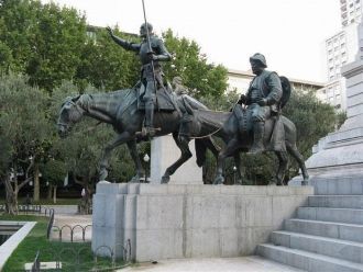 Мадрид, памятник Мигелю де Сервантесу и 