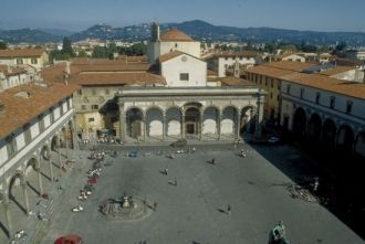 Одна из красивейших площадей Флоренции, 
