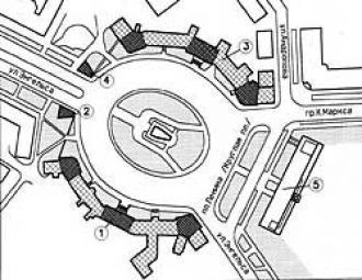 План площади Ленина в наши дни