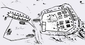 План Кримудского замка XVII век