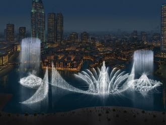 Поющие фонтаны в Дубае.