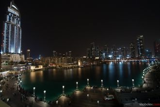 Вид с балкона, торговый центр Дубаи Молл