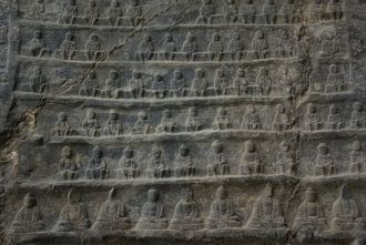 Фрагмент стены  Грота  Десяти Тысяч Будд