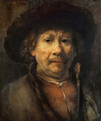 Рембрандт - Малый автопортрет.