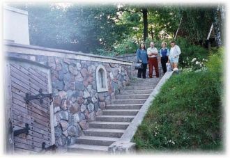 На террасе дома Шпаковского (фото 1999 г