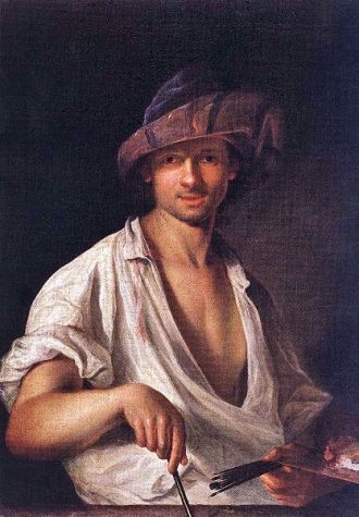 Адам Маньоки. Автопортрет. 1711