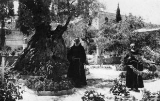 С XVII века сад принадлежит францисканца