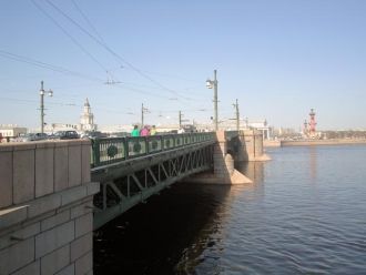 Дворцовый мост.Стрелка Васильевского ост