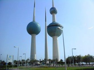 Знаменитая группа башен в Эль-Кувейте.