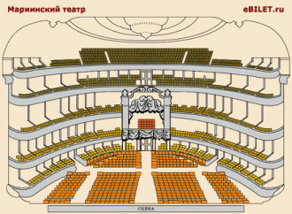 Схема зала Мариинского театра
