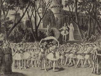 Сцена из балета А.К. Глазунова 