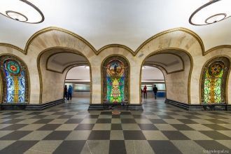 Станция метро Новослободская. Станция от
