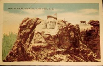 Скульптура Вашингтона на горе Рашмор был