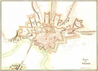 План Седанской крепости. 17 век