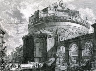 Замок на гравюре Пиранези, XVIII век