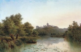 Виндзорский замок и Темза на картине худ