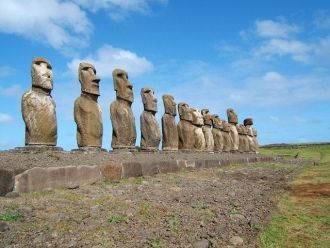 Моаи (статуя, истукан, идол) — каменные 