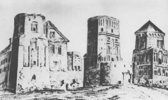 Рисунок замка 1849 г.