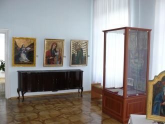 Иконы в экспозиции Збаражского замка.